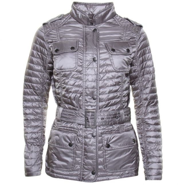 International Womens Opal Grey Leaf Spring Quilted Jacket