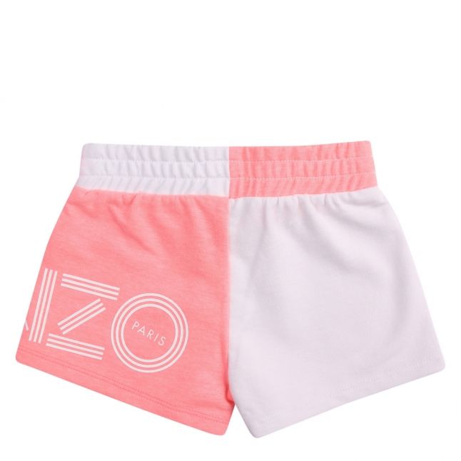 Girls Optic White Logo Mix Sweat Shorts