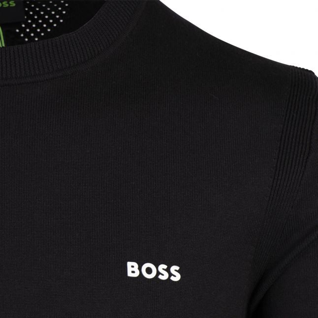 Mens Black Ever-X Crew Neck Knit