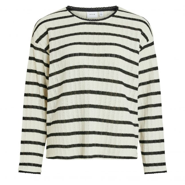 Womens	Birch/Black Vireina Stripe Light Knit