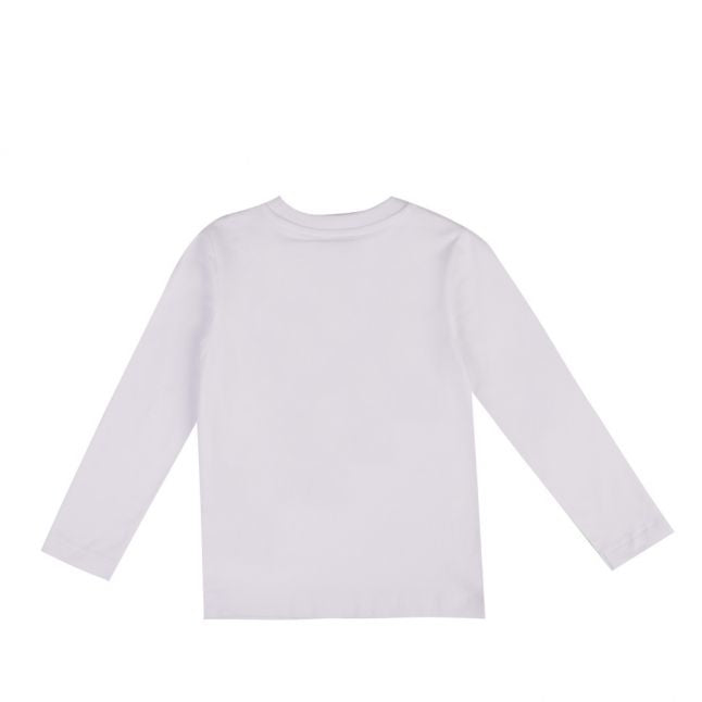 Girls Optical White Metallic Toy L/s T Shirt