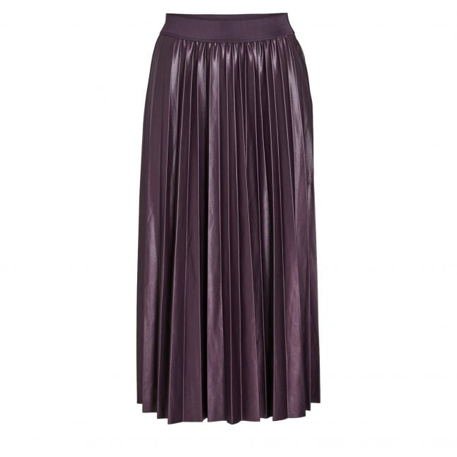 Womens Vila Plum Perfect Vinitban Pleated Midi Skirt