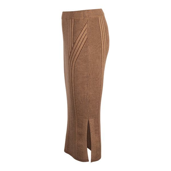 Womens Tobacco Brown Mari Pencil Midi Skirt