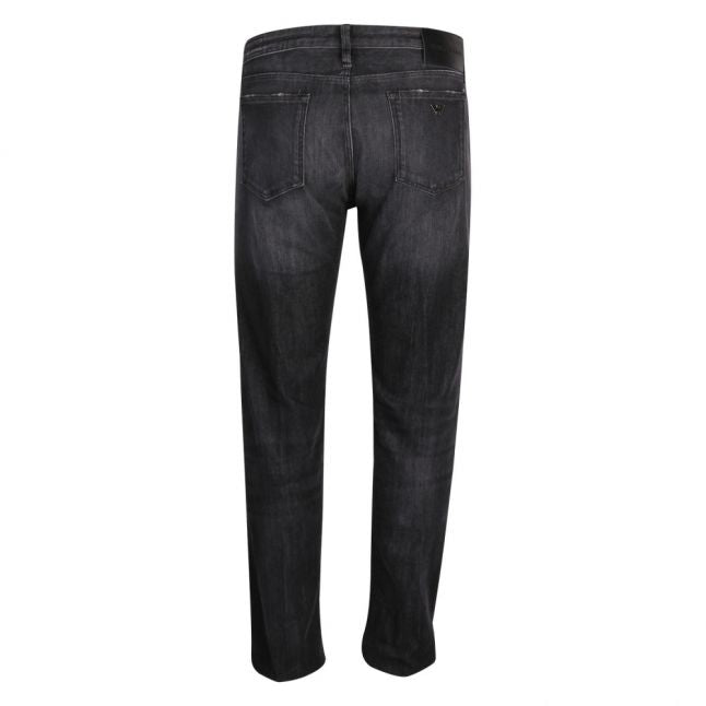 Mens Washed Black J75 Slim Fit Jeans