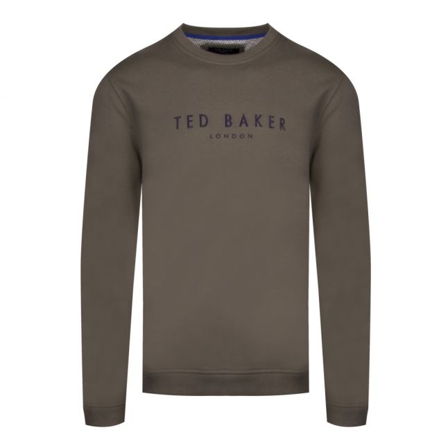 Mens Khaki Branded Anniversary Sweat Top