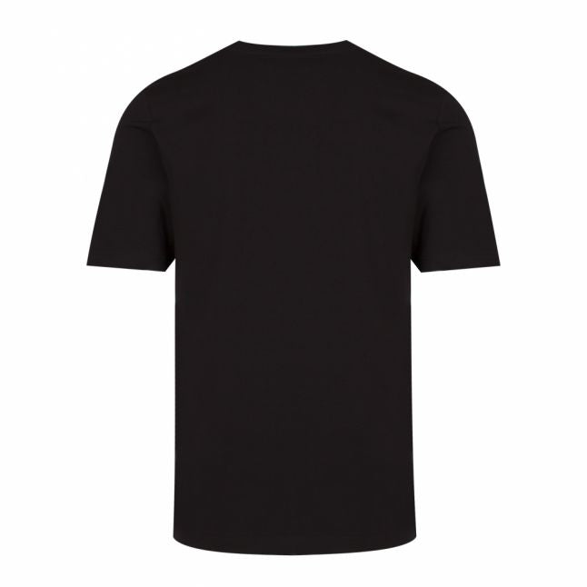 Mens Black/Gold Raised Logo Regular Fit S/s T Shirt