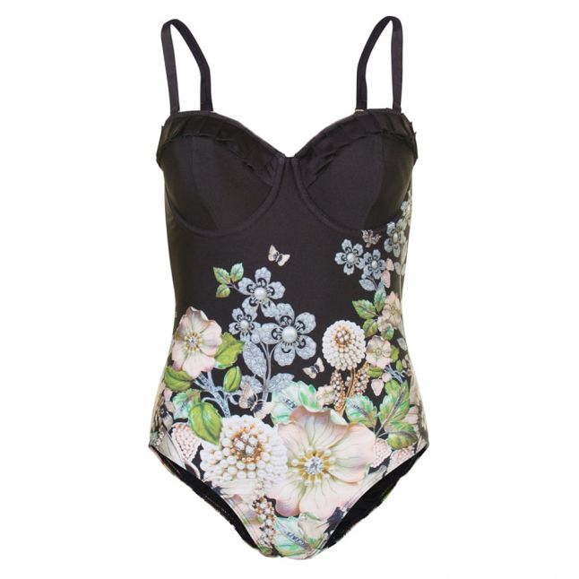 Womens Black Gema Gem Gardens Swimsuit