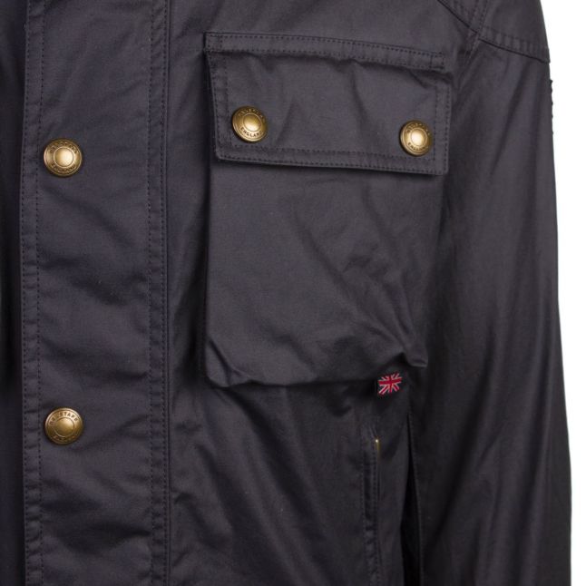 Mens Belstaff Dark Navy Racemaster 6oz Waxed Jacket