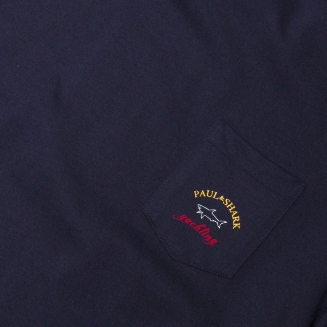 Mens Navy Classic Pocket Custom Fit S/s T Shirt