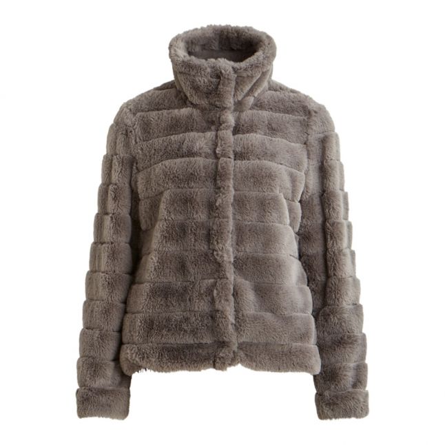 Womens Sharkskin Vifarry Faux Fur Jacket