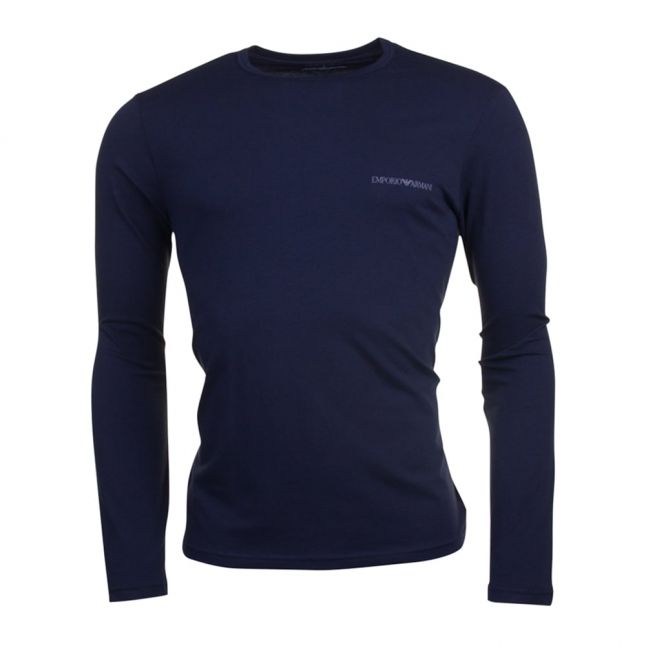 Mens Marine Chest Logo L/s T Shirt