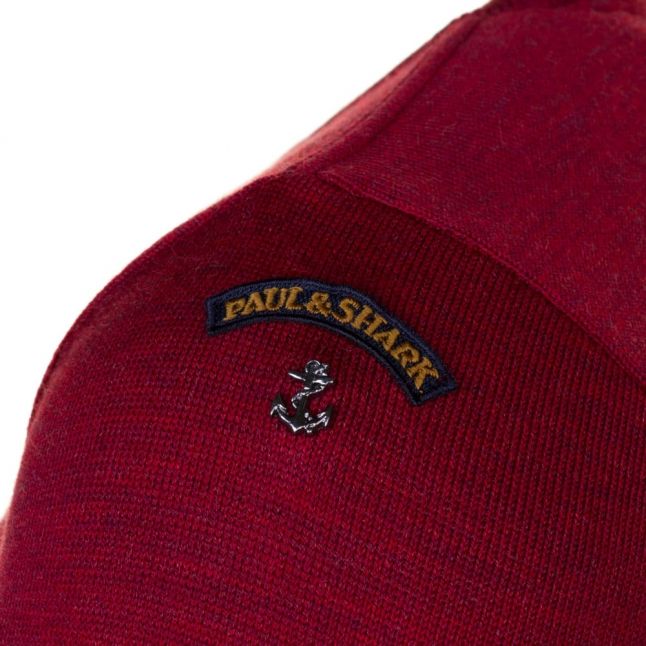 Paul & Shark Mens Red Shark Fit Jumper