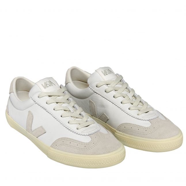 Womens White/Natural Volley Trainers