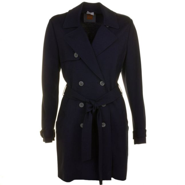 Womens Dark Blue Odenimy Trench Coat