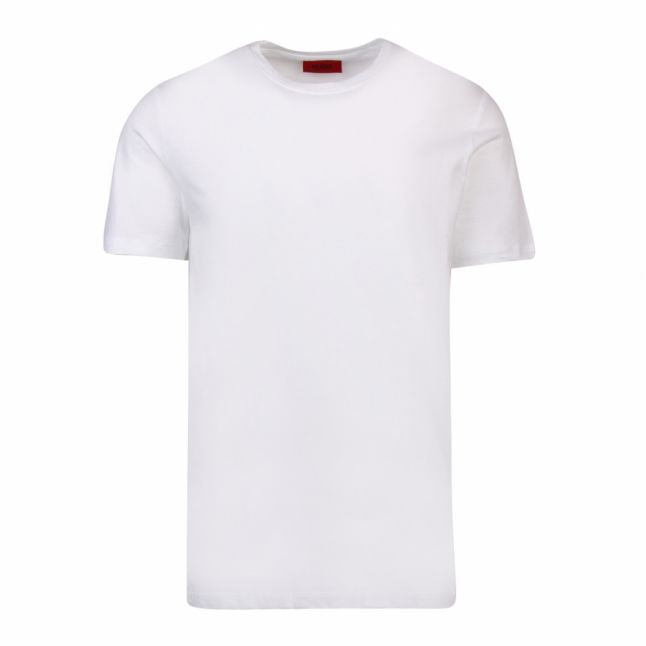 Mens White Branded 2 Pack S/s T Shirt