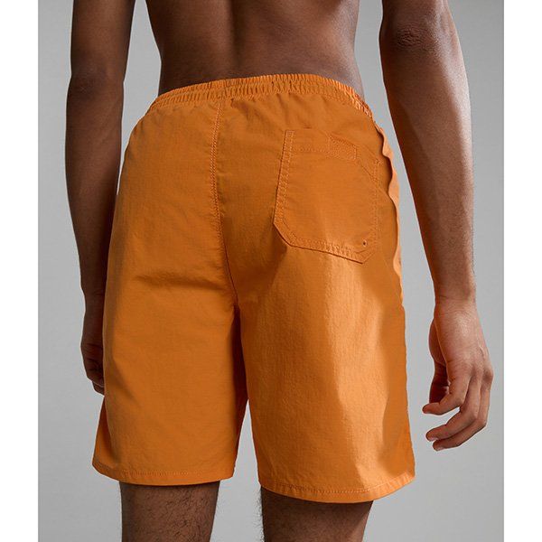 Mens Napapijri Orange Amber V-Morgex Swim Shorts