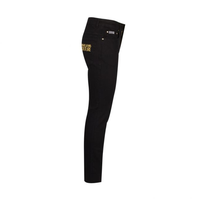 Mens Black Branded Slim Fit Jeans