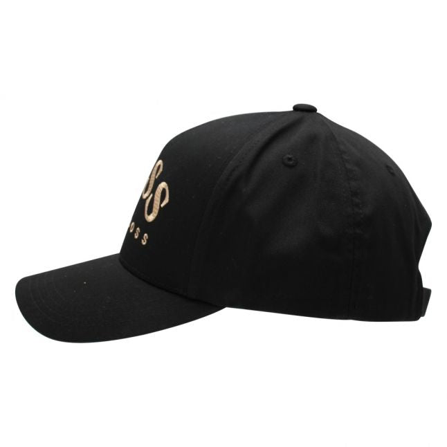 Athleisure Mens Black Cap-Curved Cap