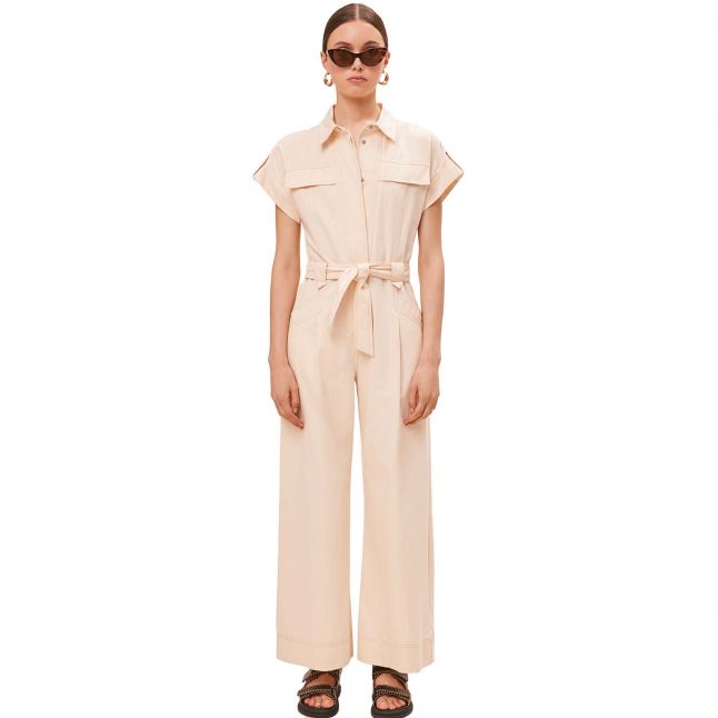 Womens Crème Tomy S/s Jumpsuit