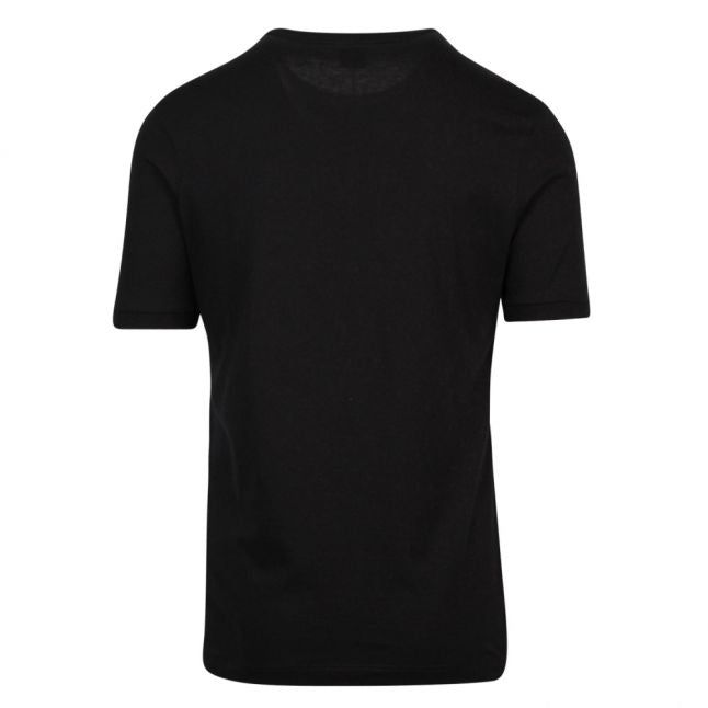 Mens Black Small Chest Logo Custom Fit S/s T Shirt