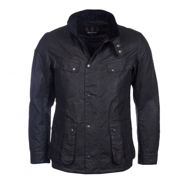 Mens Black Winter Duke Waxed Jacket