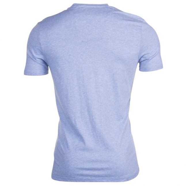 Mens Blue Marl Crew Neck Tee Shirt