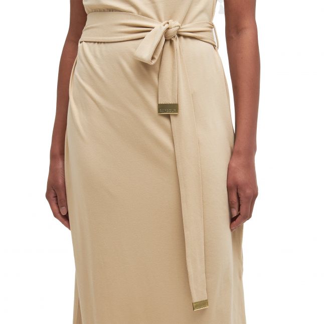 Womens Beige Courtney Midi Dress