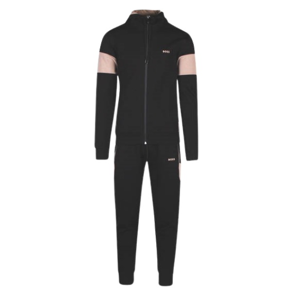 Mens Black Tracksuit Set