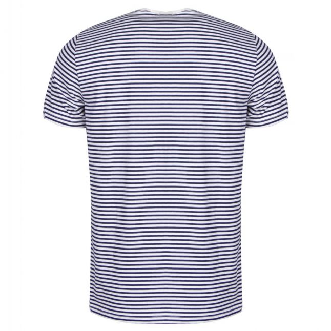 Mens Snow White Fine Stripe S/s T Shirt