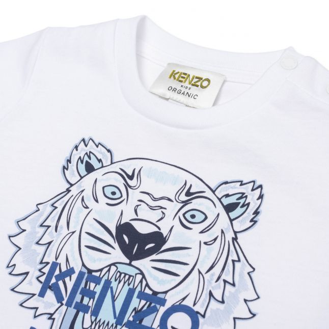 Baby White/Blue Tiger B1 S/s T Shirt