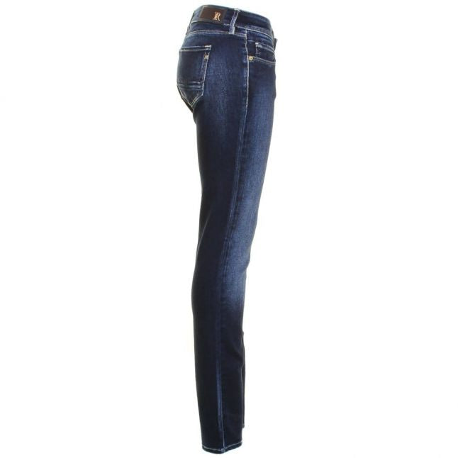 Womens Blue Wash Rose Skinny Fit Jeans