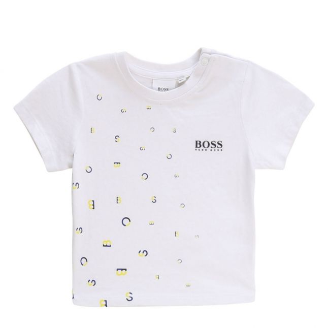 Toddler White Letters Logo S/s T Shirt