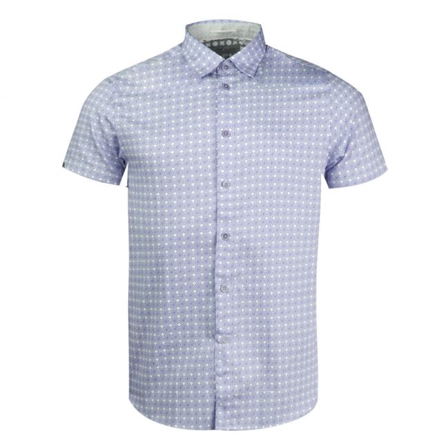 Mens Navy Modmo Dot S/s Shirt