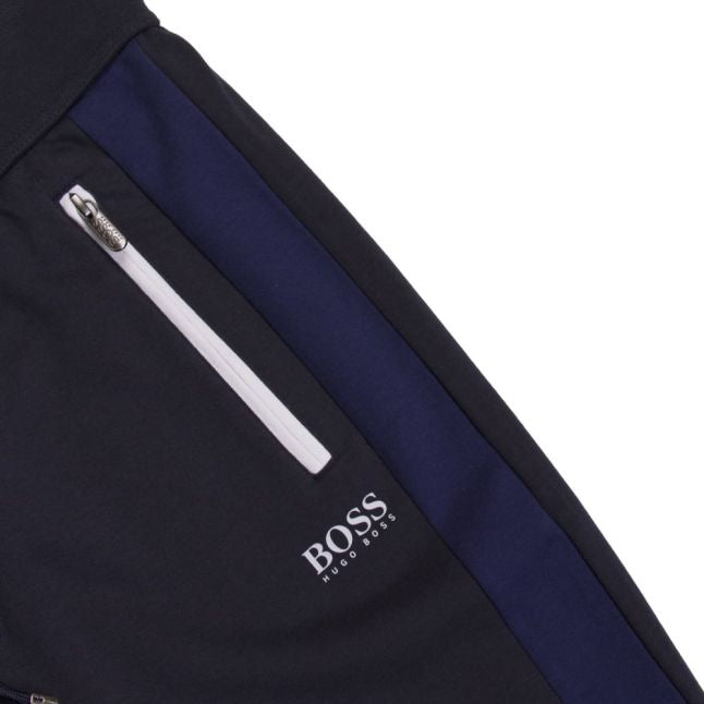 Mens Dark Blue Zip Pocket Sweat Pants