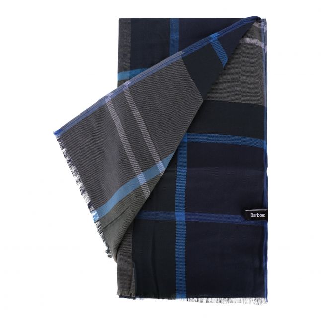 Mens Barbour Kielder Blue Walshaw Scarf