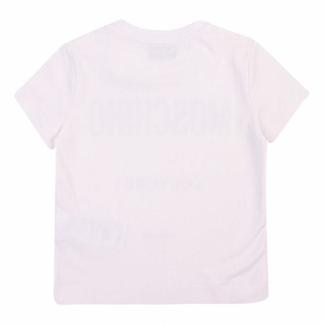 Boys Optical White Branded S/s T Shirt