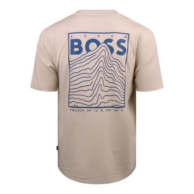 Mens BOSS Open White Teethrill S/s T-Shirt