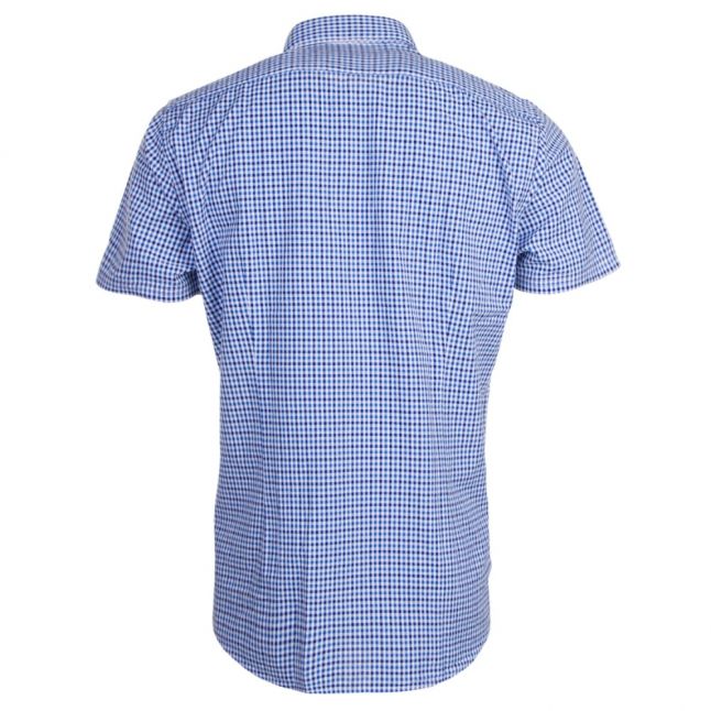 Lifestyle Mens Blue Newton Check S/s Shirt