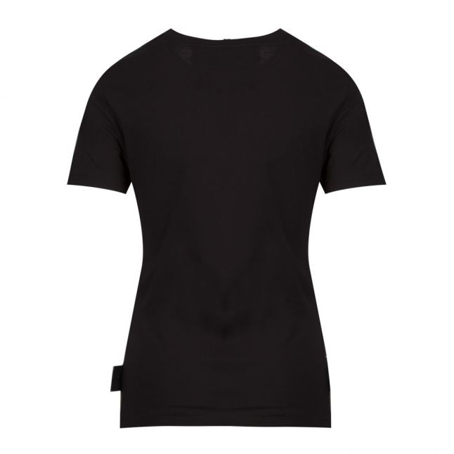 Womens Black Iridescent Logo S/s T Shirt