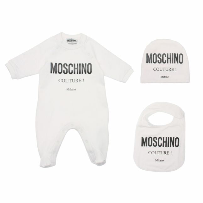 Baby White 3 Piece Babygrow Set