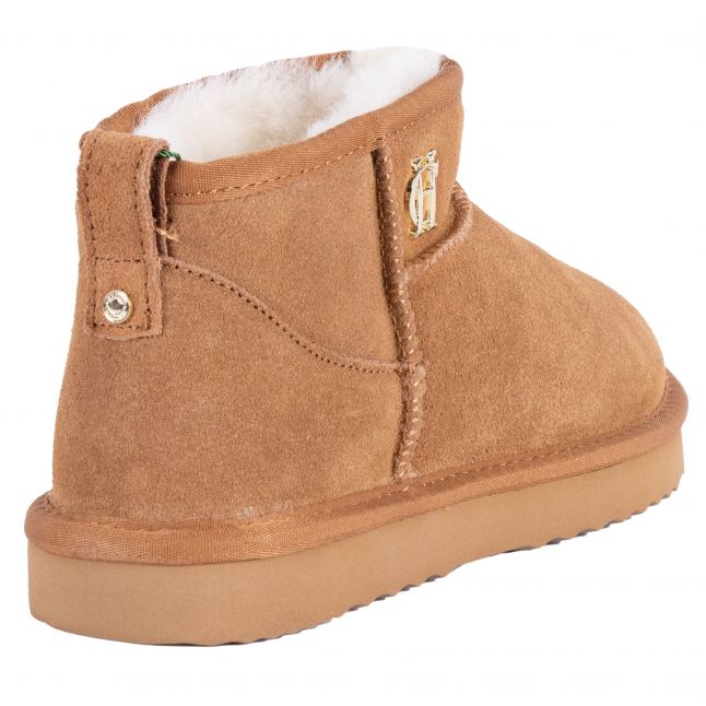 Womens Tan Ultra Mini Shearling Boots