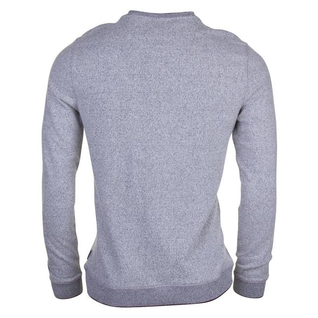 Mens Grey Malibo Crew Knitted Jumper