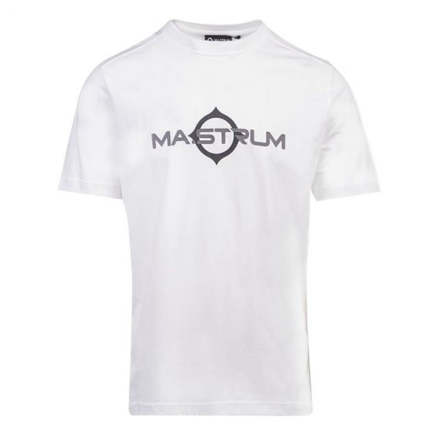 Mens Optic White Logo Print S/s T Shirt