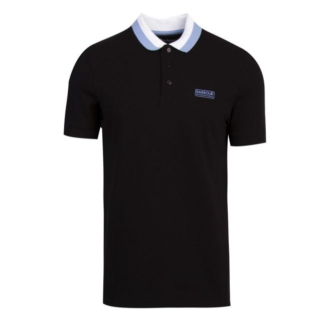 Mens Black/Blue Ampere S/s Polo Shirt