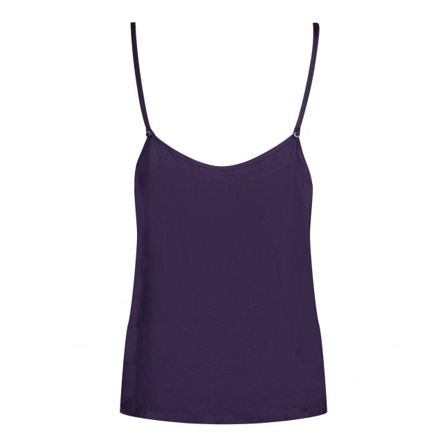 Womens Purple Plumeria Pure Sheen Cami + Short Set