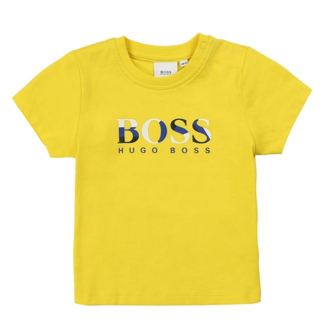 Toddler Pollen Yellow Colour Big Logo S/s T Shirt