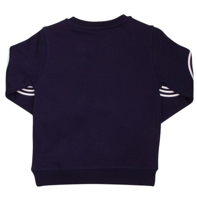 Boys Ultra Navy Logo 10 Sweat Top