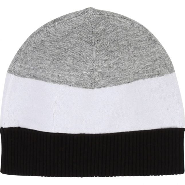 Boys Black Branded Knitted Hat