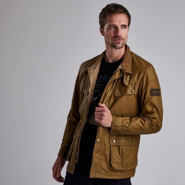 Mens Sand Lightweight Duke Wax Jacket