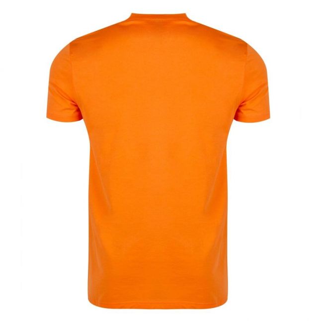 Mens Bright Orange Beach Big Logo S/s T Shirt